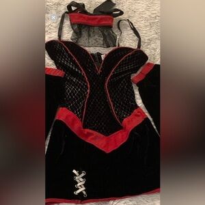 Vintage red black vixen Costume ❤️ XS/S